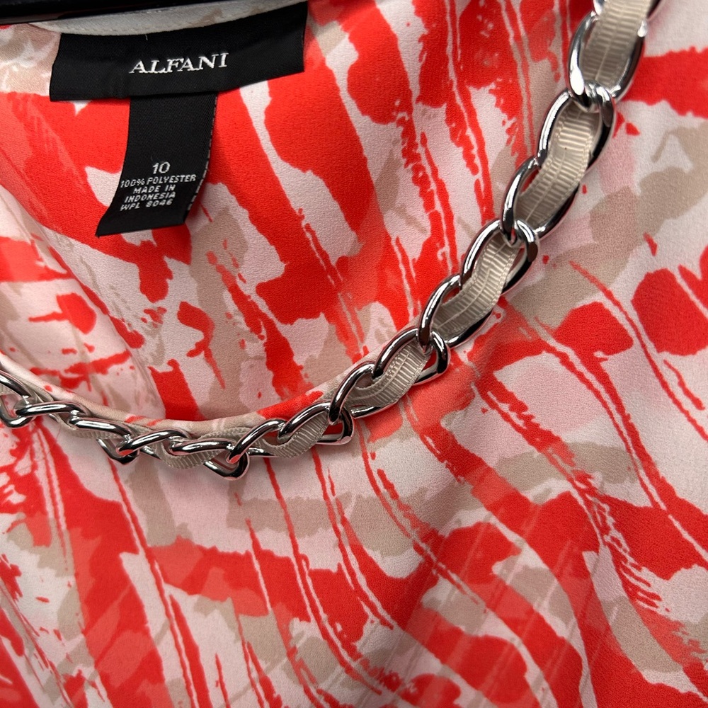 Alfani Top Women’s Size 10 Pink Floral Blouse